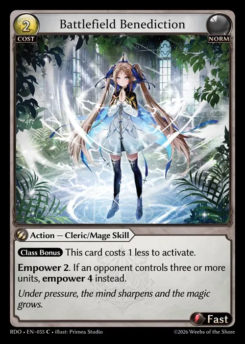 Battlefield Benediction — Radiant Origins — Grand Archive