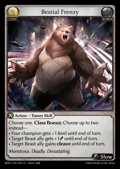 Bestial Frenzy — Radiant Origins — Grand Archive