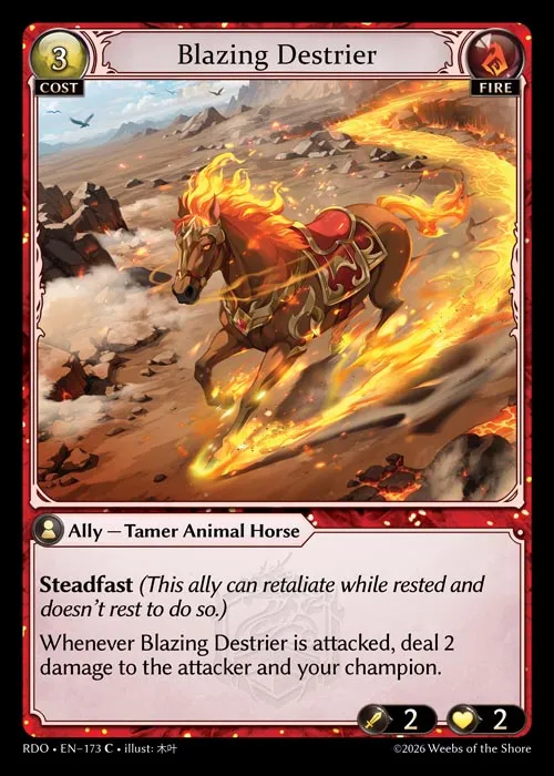 Blazing Destrier — Radiant Origins — Grand Archive TCG
