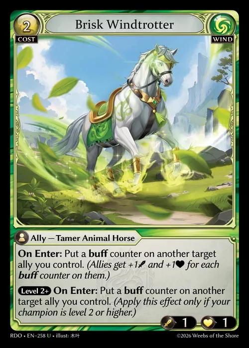 Brisk Windtrotter — Radiant Origins — Grand Archive