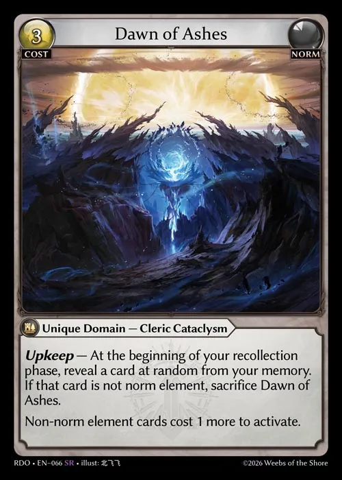 Dawn of Ashes — Radiant Origins — Grand Archive