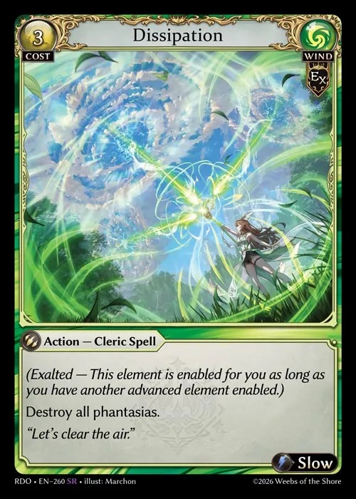 Dissipation — Radiant Origins — Grand Archive