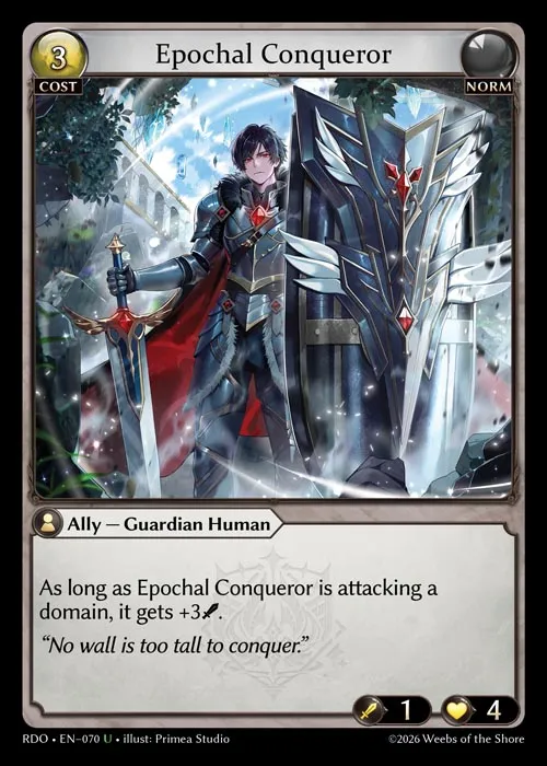 Epochal Conqueror — Radiant Origins — Grand Archive
