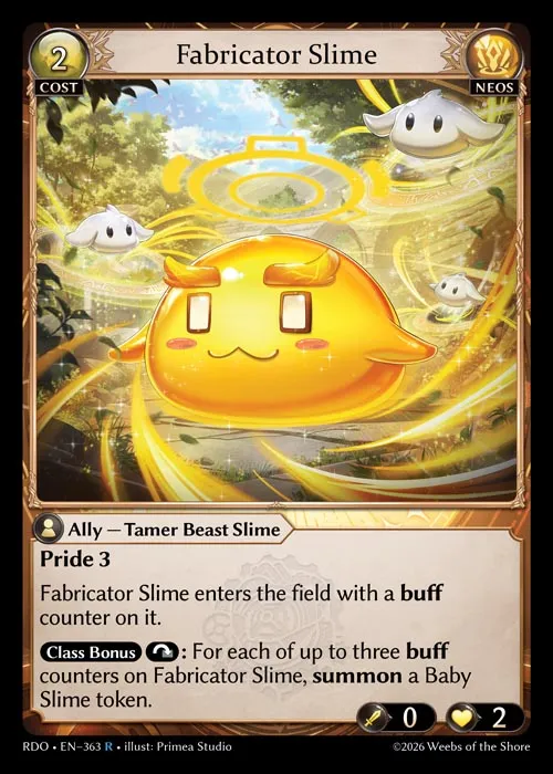 Fabricator Slime — Radiant Origins — Grand Archive TCG