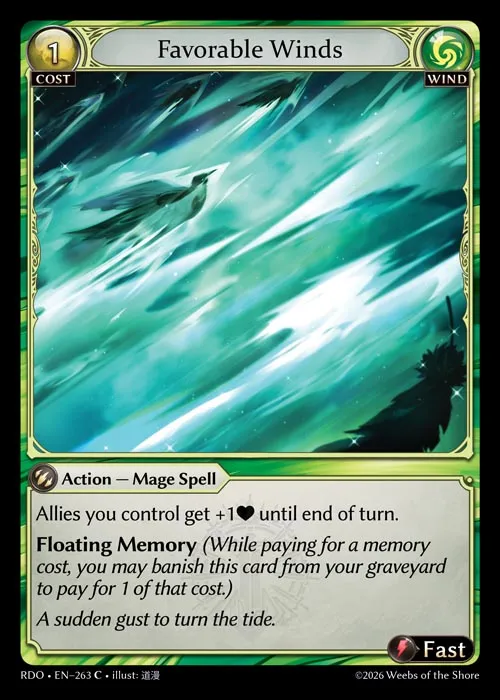 Favorable Winds — Radiant Origins — Grand Archive