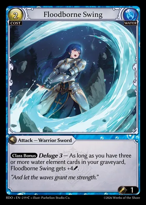 Floodborne Swing — Radiant Origins — Grand Archive