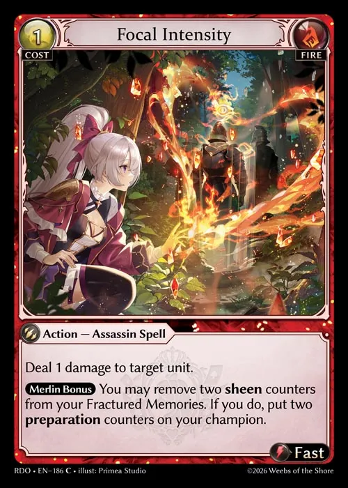 Focal Intensity — Radiant Origins — Grand Archive