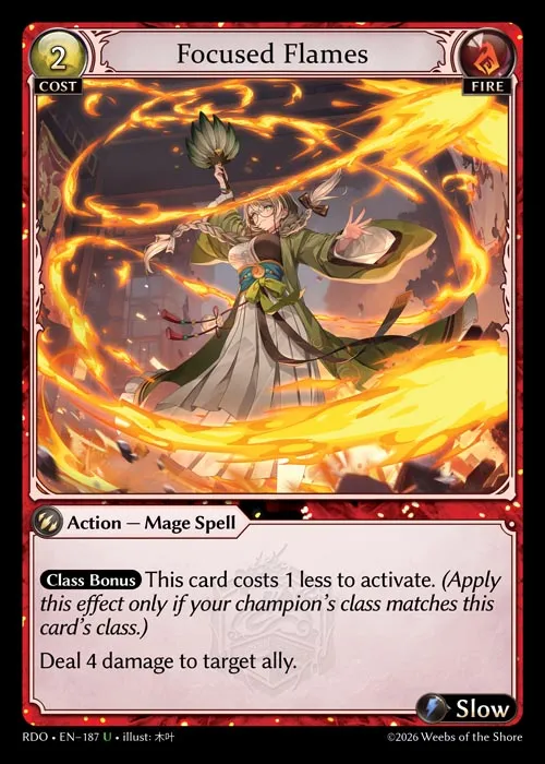 Focused Flames — Radiant Origins — Grand Archive