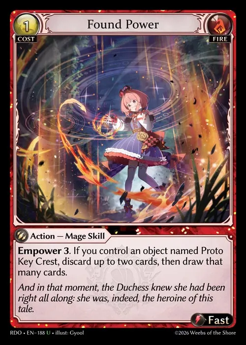 Found Power — Radiant Origins — Grand Archive