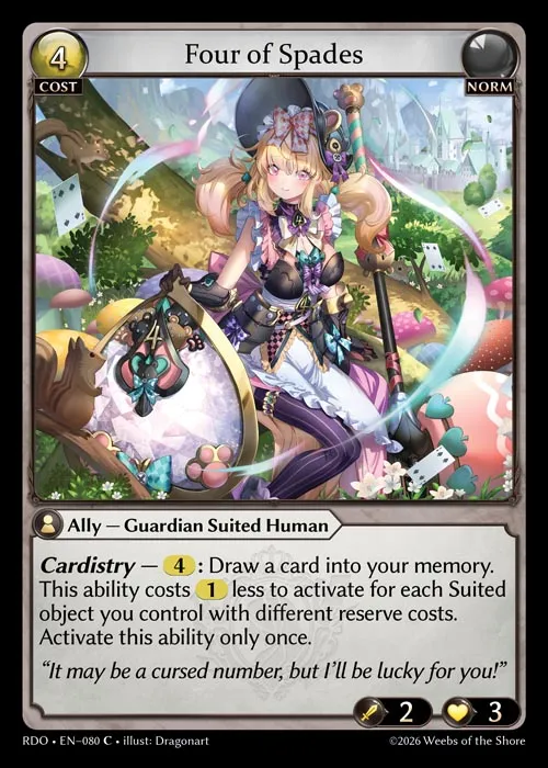 Four of Spades — Radiant Origins — Grand Archive