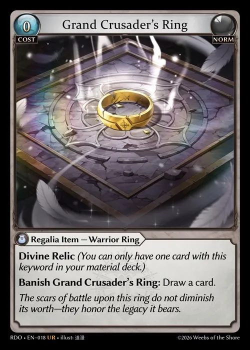 Grand Crusader's Ring — Radiant Origins — Grand Archive