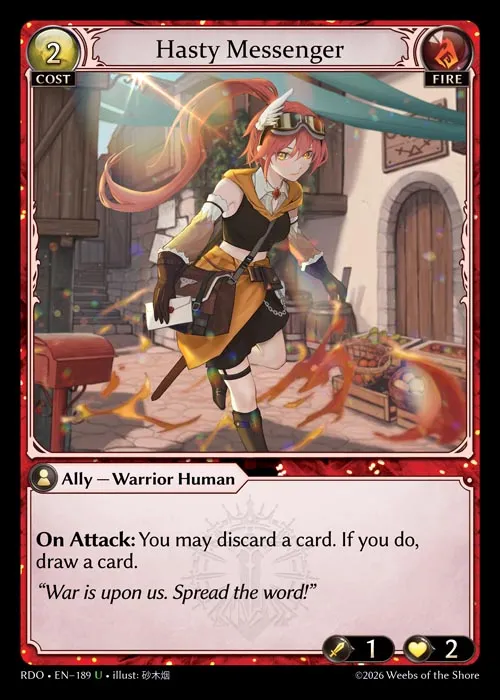 Hasty Messenger — Radiant Origins — Grand Archive
