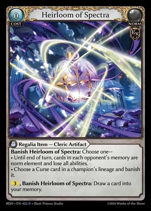 Heirloom of Spectra — Radiant Origins — Grand Archive