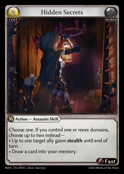 Hidden Secrets — Radiant Origins — Grand Archive