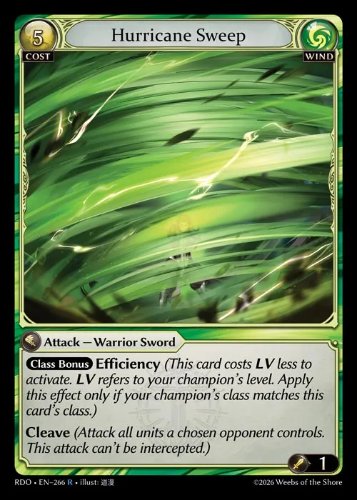 Hurricane Sweep — Radiant Origins — Grand Archive