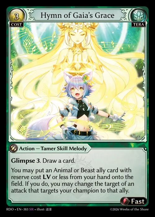 Hymn of Gaia's Grace — Radiant Origins — Grand Archive