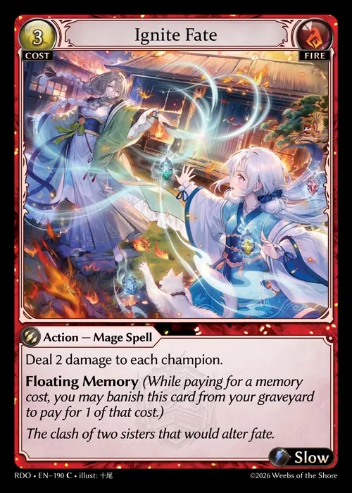 Ignite Fate — Radiant Origins — Grand Archive