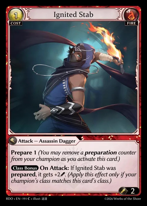 Ignited Stab — Radiant Origins — Grand Archive