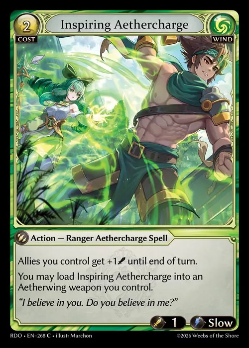 Inspiring Aethercharge — Radiant Origins — Grand Archive
