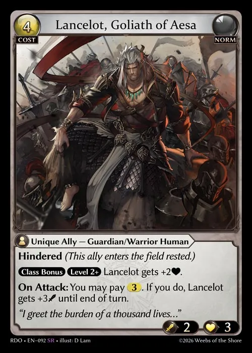 Lancelot, Goliath of Aesa — Radiant Origins — Grand Archive