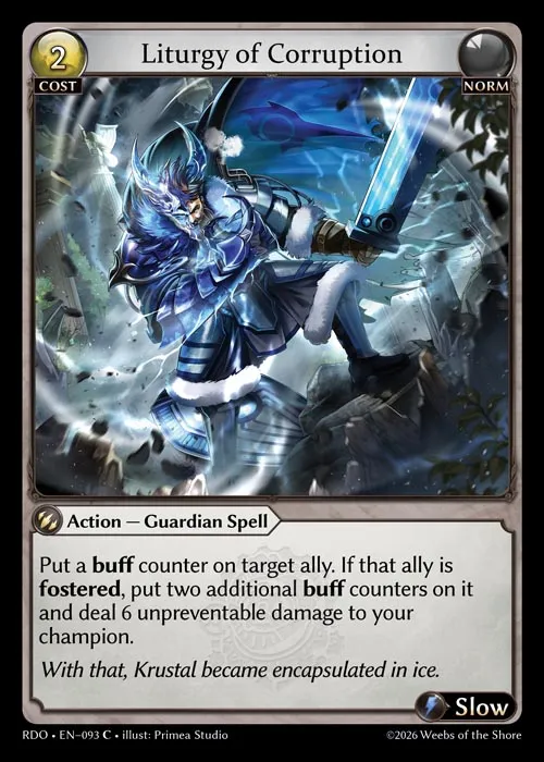 Liturgy of Corruption — Radiant Origins — Grand Archive