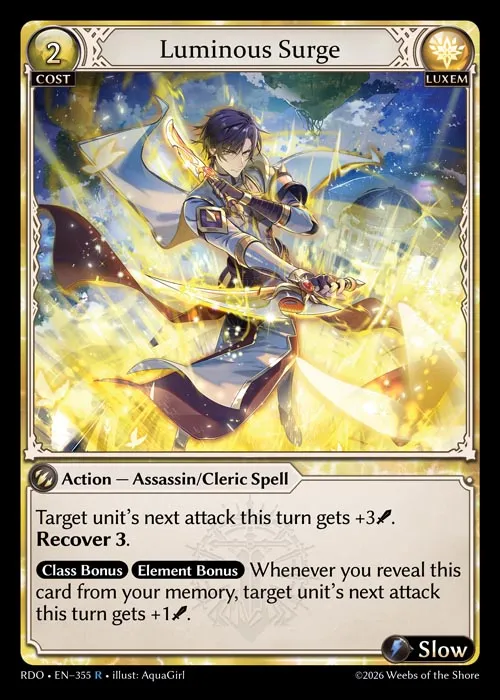 Luminous Surge — Radiant Origins — Grand Archive
