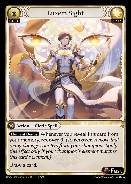 Luxem Sight — Radiant Origins — Grand Archive