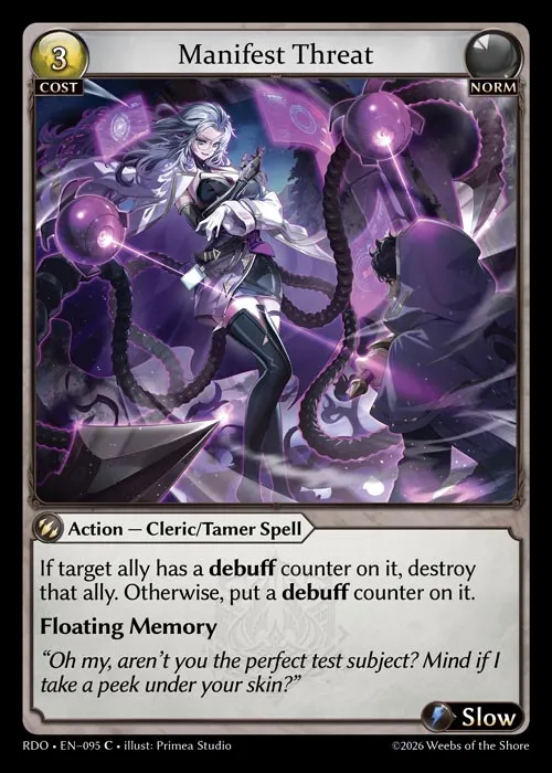 Manifest Threat — Radiant Origins — Grand Archive