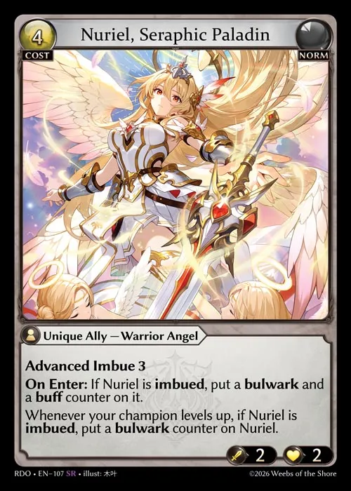 Nuriel, Seraphic Paladin — Radiant Origins — Grand Archive