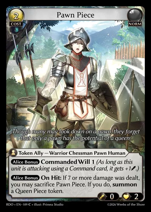 Pawn Piece — Radiant Origins — Grand Archive