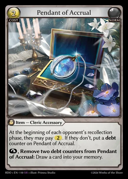 Pendant of Accrual — Radiant Origins — Grand Archive