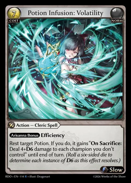 Potion Infusion: Volatility — Radiant Origins — Grand Archive