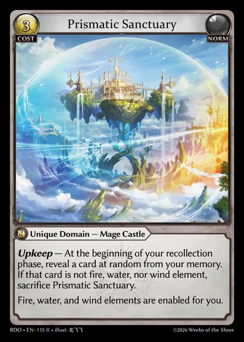 Prismatic Sanctuary — Radiant Origins — Grand Archive