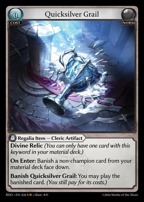 Quicksilver Grail — Radiant Origins — Grand Archive