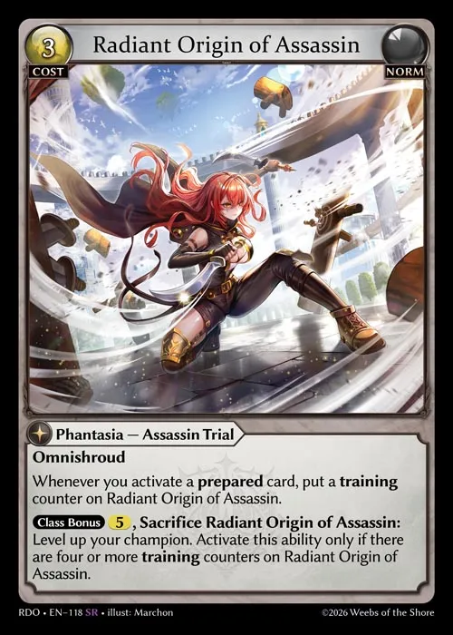 Radiant Origin of Assassin — Radiant Origins — Grand Archive