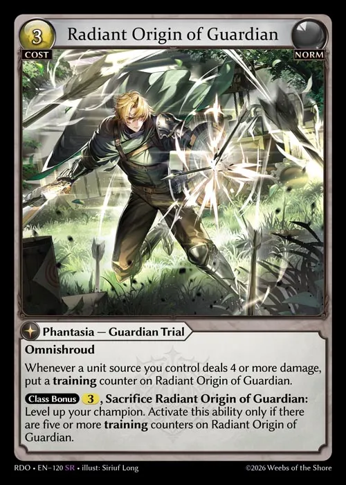 Radiant Origin of Guardian — Radiant Origins — Grand Archive