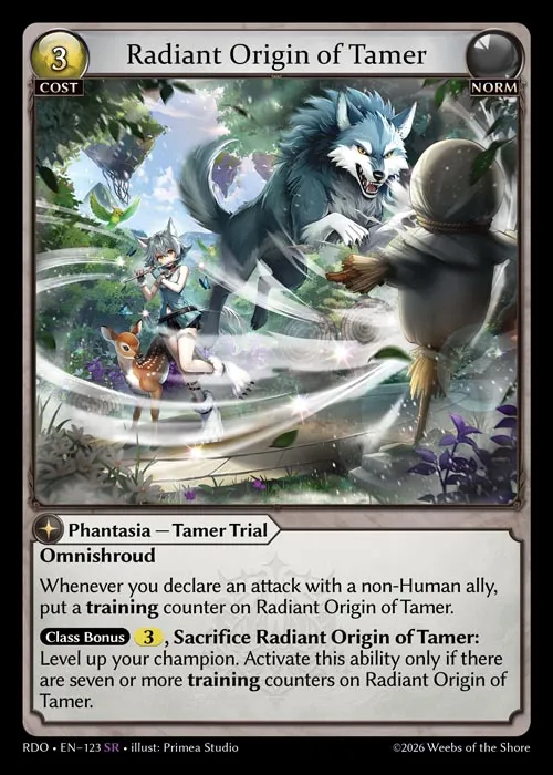 Radiant Origin of Tamer — Radiant Origins — Grand Archive