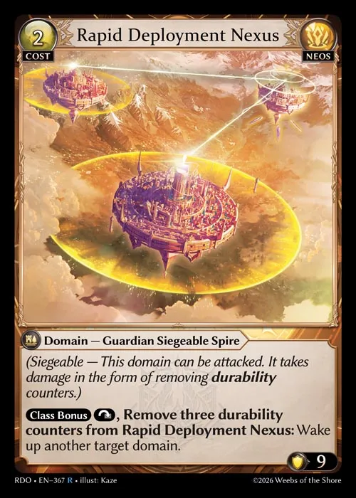 Rapid Deployment Nexus — Radiant Origins — Grand Archive