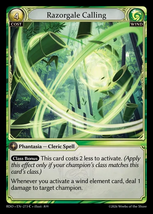 Razorgale Calling — Radiant Origins — Grand Archive