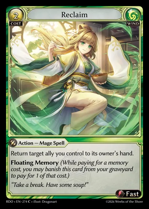 Reclaim — Radiant Origins — Grand Archive