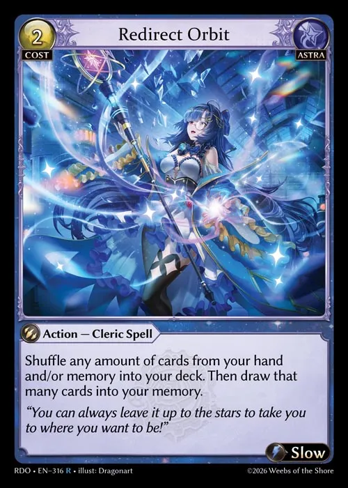 Redirect Orbit — Radiant Origins — Grand Archive