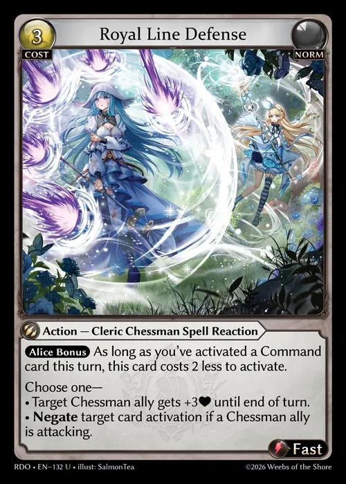 Royal Line Defense — Radiant Origins — Grand Archive