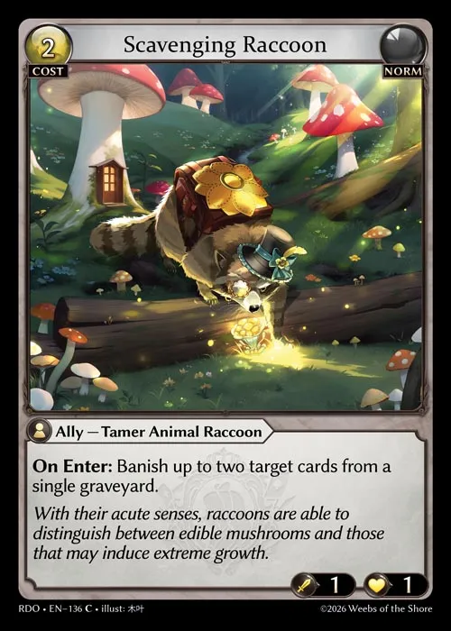 Scavenging Raccoon — Radiant Origins — Grand Archive