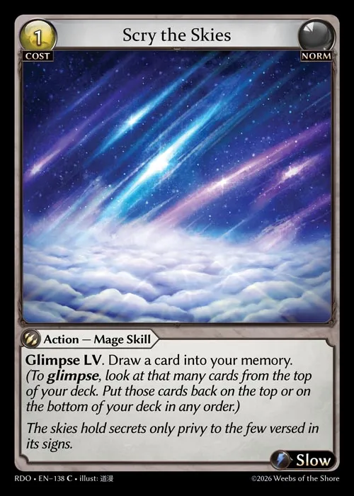Scry the Skies — Radiant Origins — Grand Archive