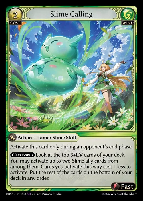 Slime Calling — Radiant Origins — Grand Archive