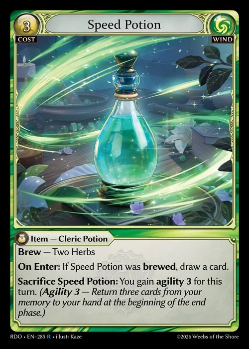 Speed Potion from Radiant Origins - Grand Archive TCG