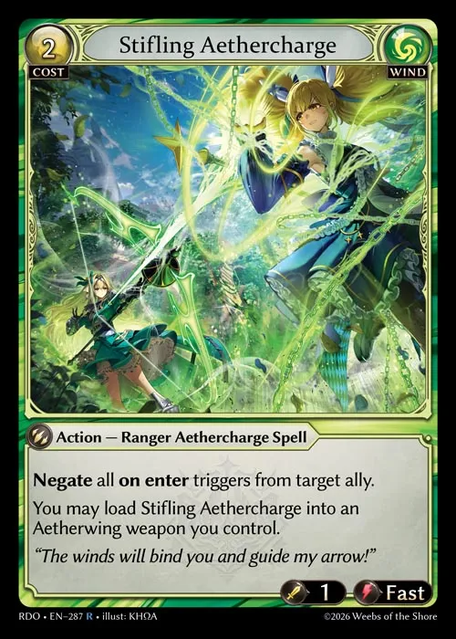 Stifling Aethercharge — Radiant Origins — Grand Archive
