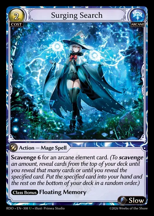 Surging Search — Radiant Origins — Grand Archive