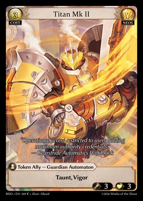 Titan Mk II — Radiant Origins — Grand Archive
