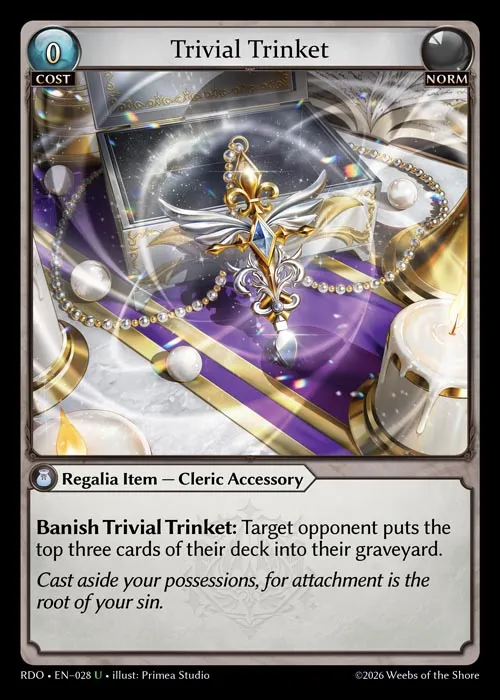 Trivial Trinket — Radiant Origins — Grand Archive